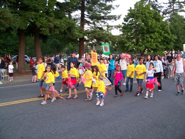 after a mile of marching